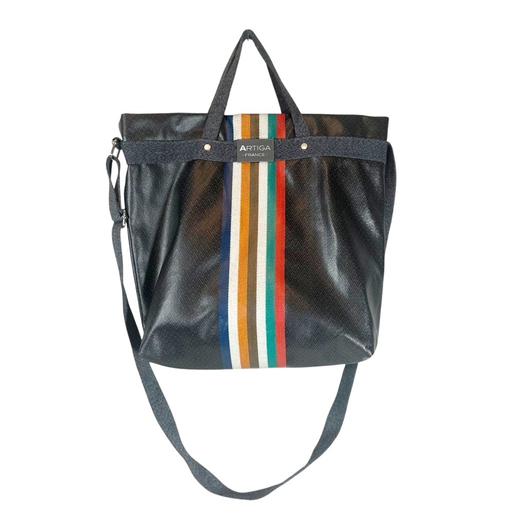 ARTIGA FRANCE Clara Bag Chevron Nior Oil Cloth finish